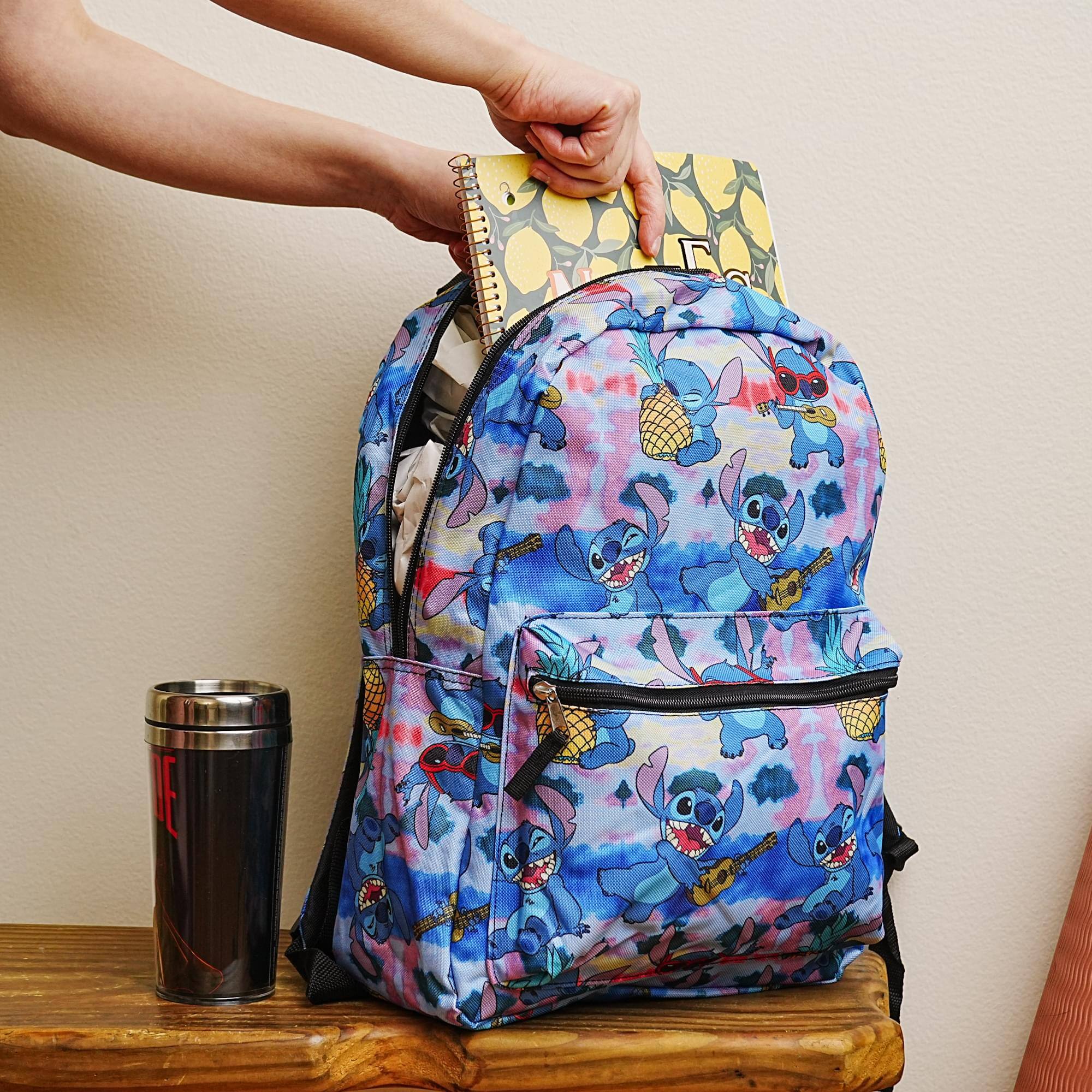 Alt View 3. Disney - Disney Lilo & Stitch Tropical 16 Inch Backpack - Multi-Colored.