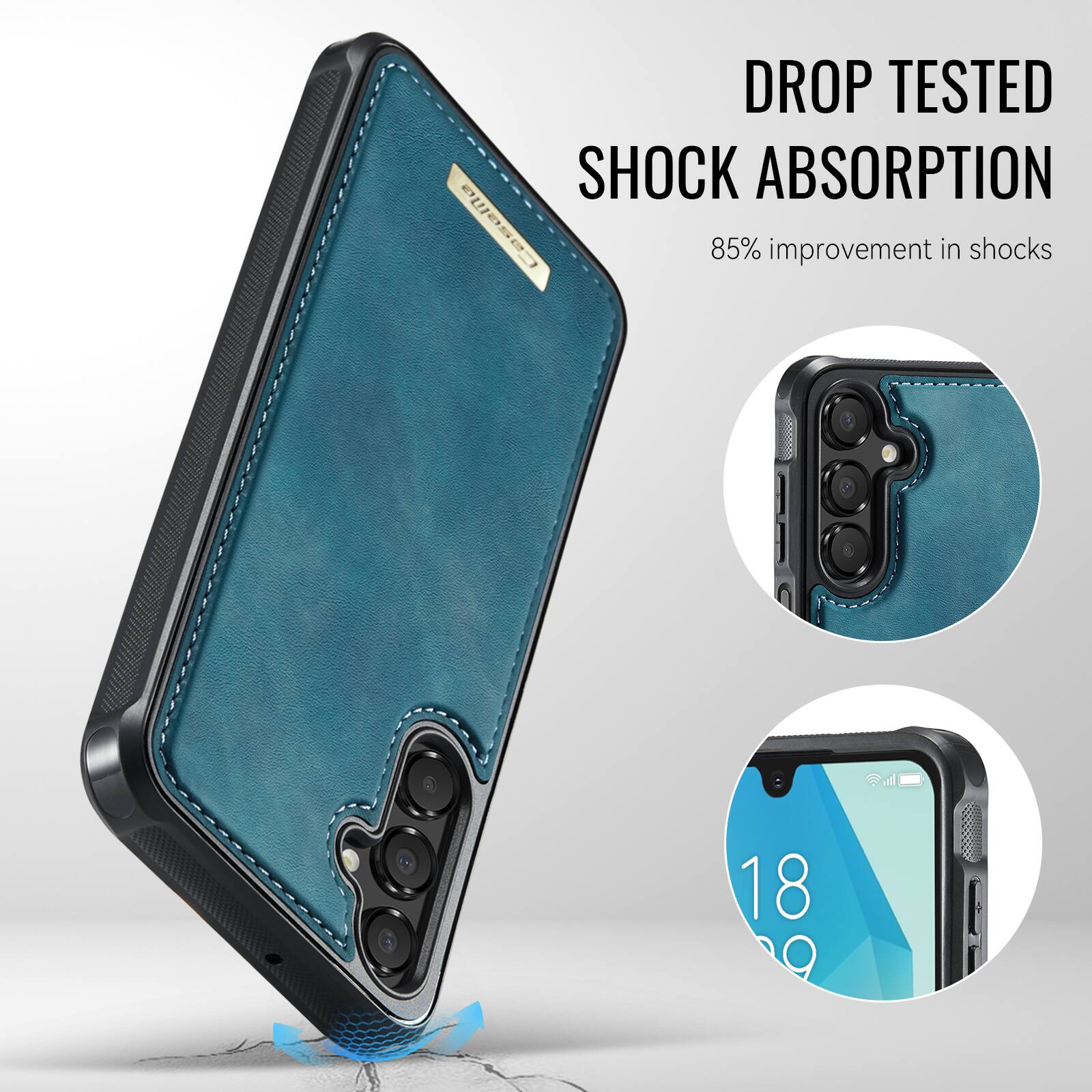 DROP TESTED  
SHOCK ABSORPTION  
85% improvement in shocks