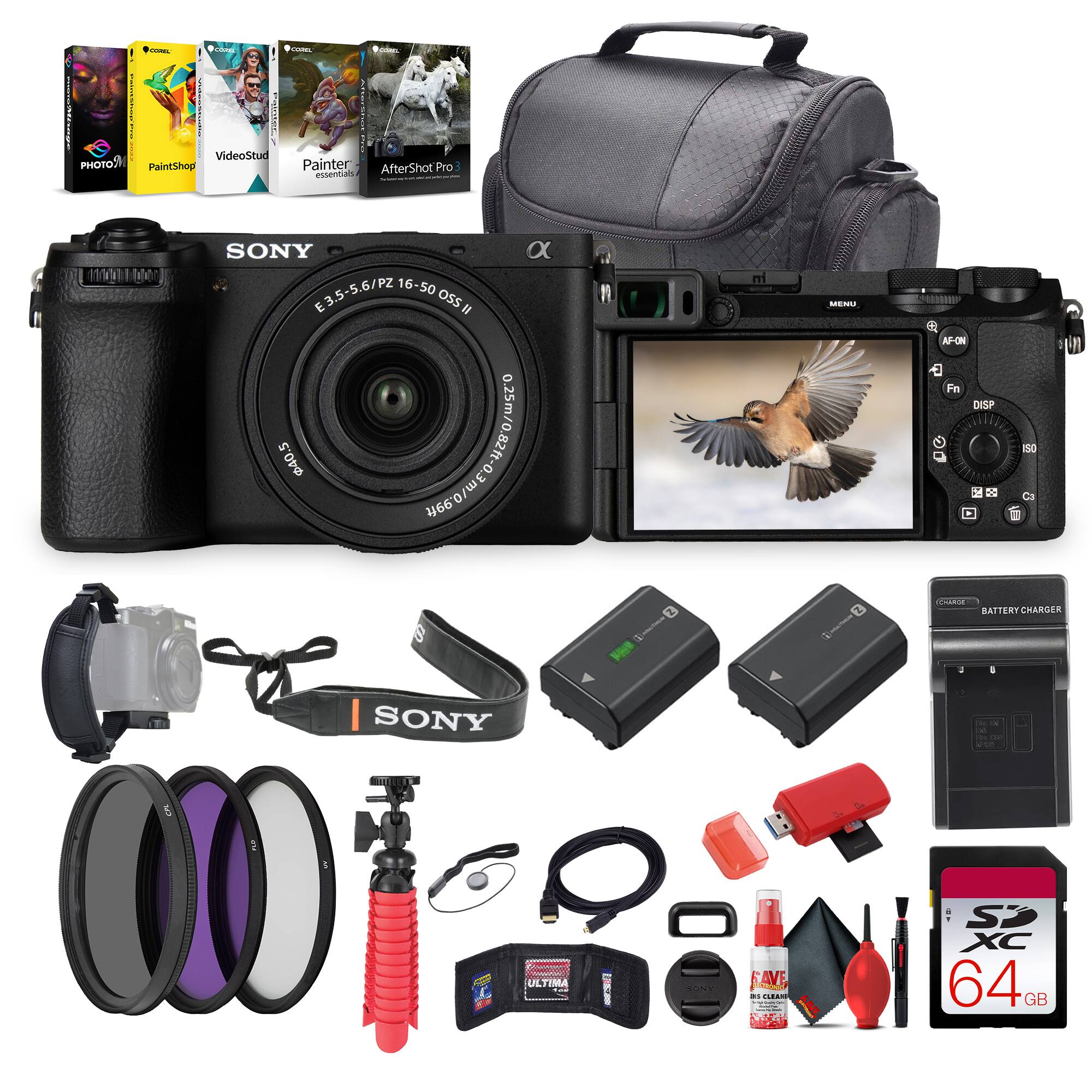 Sony - a6700 Mirrorless Vlogger Camera With 16-50mm II Lens + 64GB Card + More - Bundle