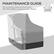 MAINTENANCE GUIDE
We recommend using a furniture cover (NOT INCLUDED) to extend the chair's lifespan