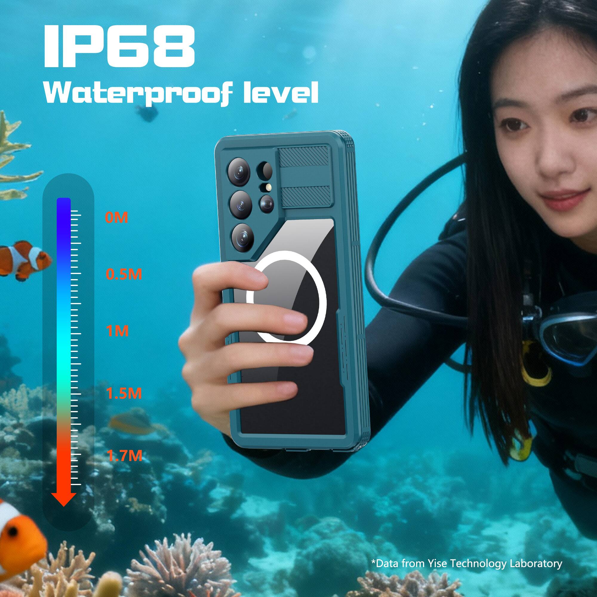 IP68 Waterproof level  
0M 0.5M 1M 1.5M 1.7M  
*Data from Yise Technology Laboratory