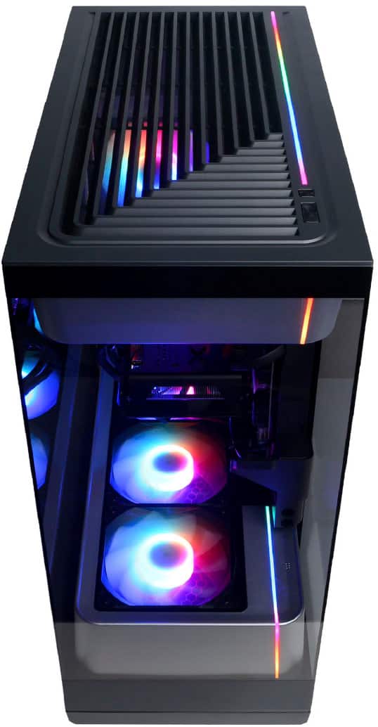Alt View 13. CyberPowerPC - Gaming Desktop - AMD Ryzen 5 5500 - AMD Radeon RX 6500 XT 4GB - 16GB Memory - 1TB PCIe 4.0 SSD - Black.