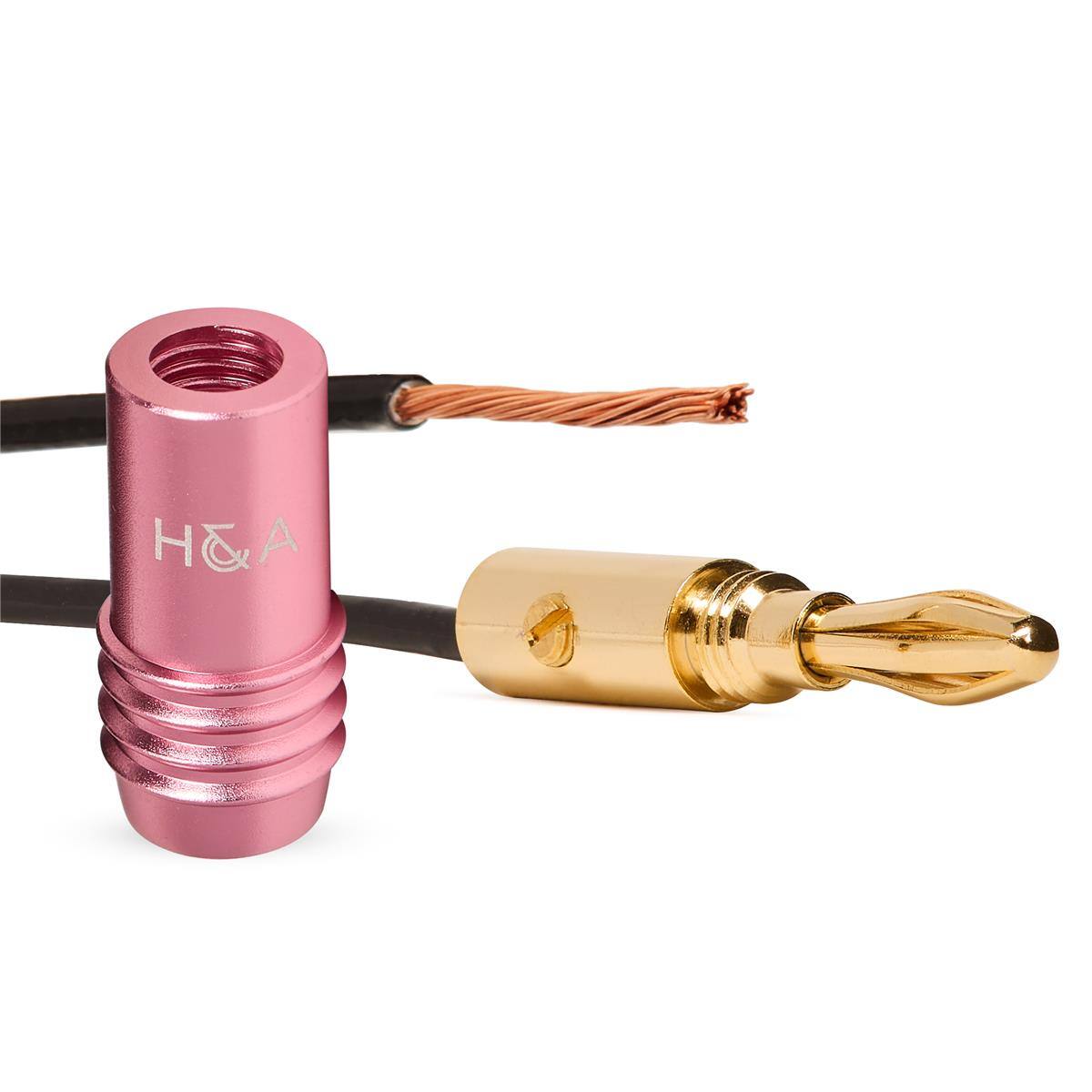 Alt View 5. H&A - H&A 16 AWG Speaker Wire Cable (100' Spool) Bundle H&A Speaker Connector Banana Plugs, 6 Pairs.