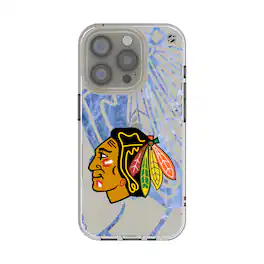 Keyscaper - NHL - Chicago Blackhawks iPhone Clear Ice Case - 15 - Multicolor