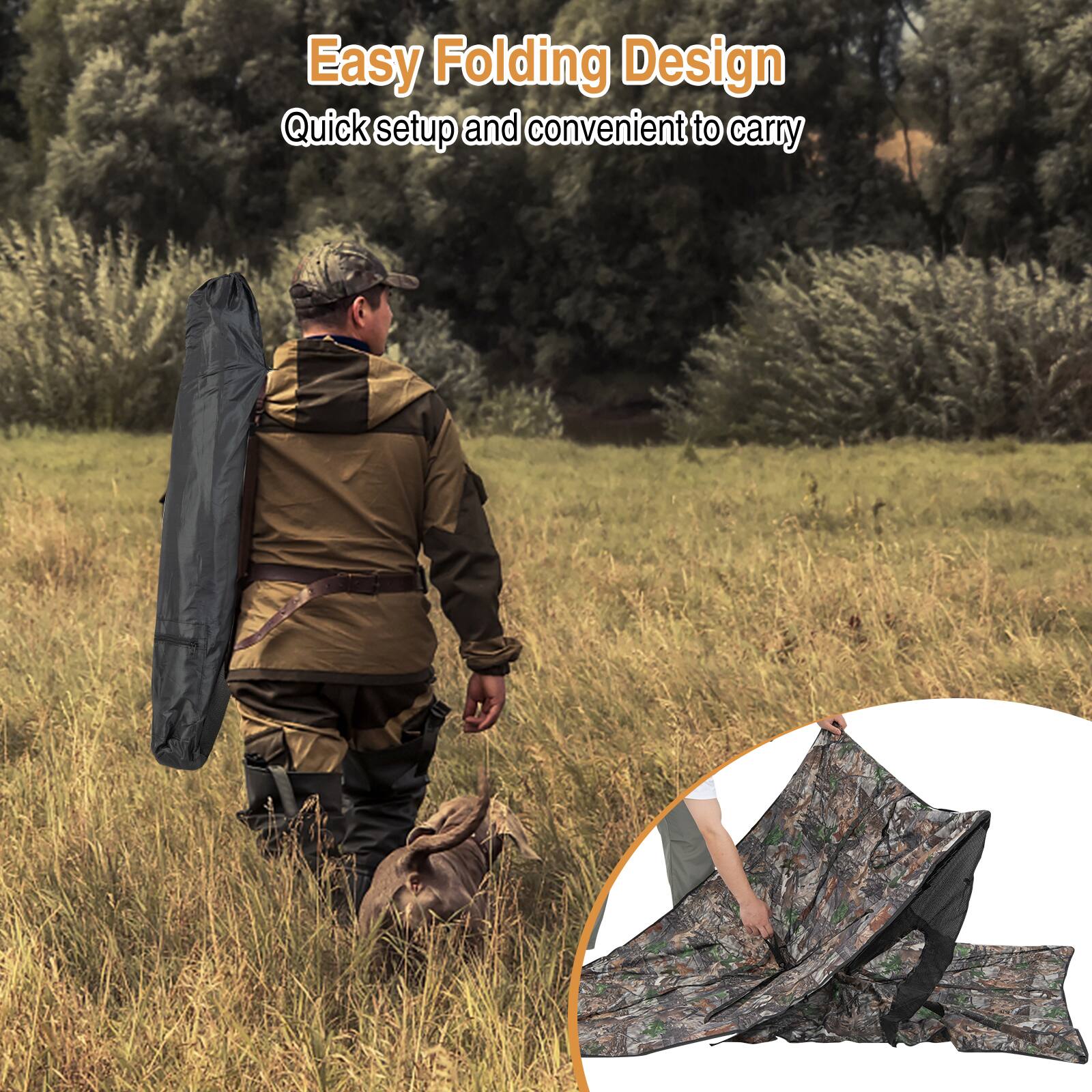 Easy Folding Design  
Quick setup and convenient to carry