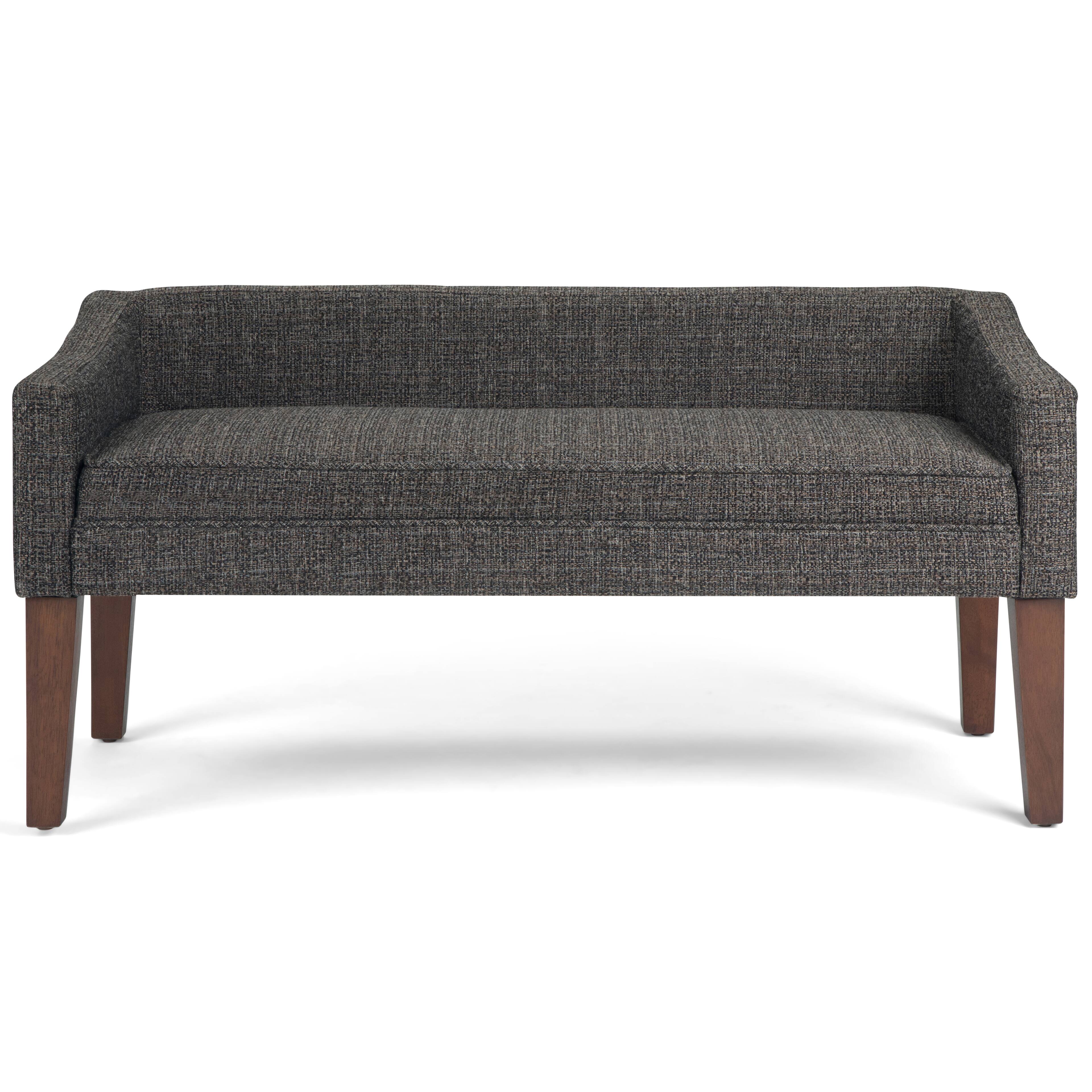 Alt View 13. Simpli Home - Parris Upholstered Bench - Dark Grey.