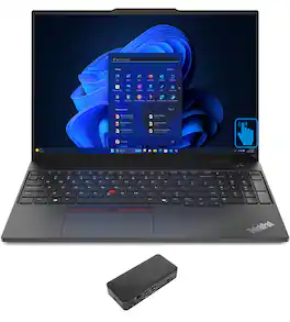 Lenovo - ThinkPad E16 Gen 2 Laptop 16.0 WUXGA (Intel Ultra 5-125U, 16GB DDR5, 1TB PCIe SSD, Win 11 Pro) - Black