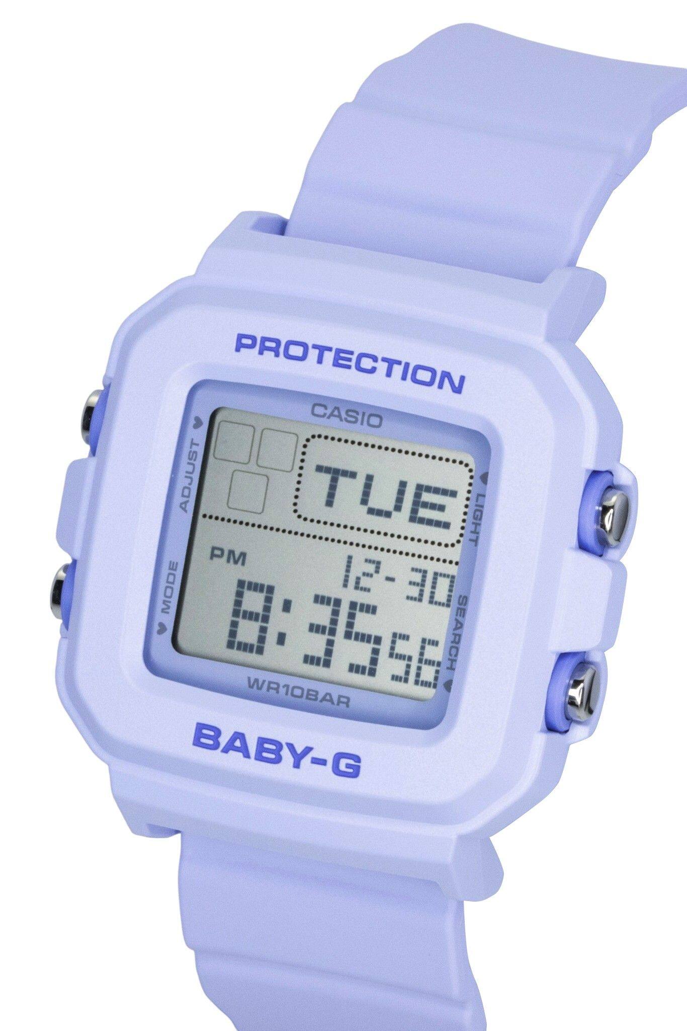PROTECTION CASIO ADJUST TUE LIGHT PM MODE 12-30 0:3556 SEARCH WR10BAR BABY-G