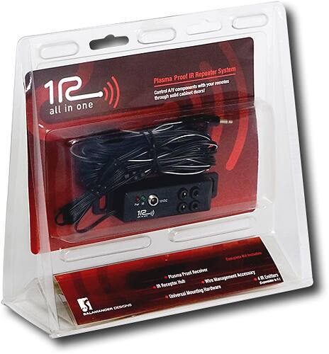 Front. Salamander Designs - IR All-In-One Repeater System - Black.