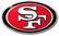 Front Standard. Team ProMark - San Francisco 49ers Emblem.