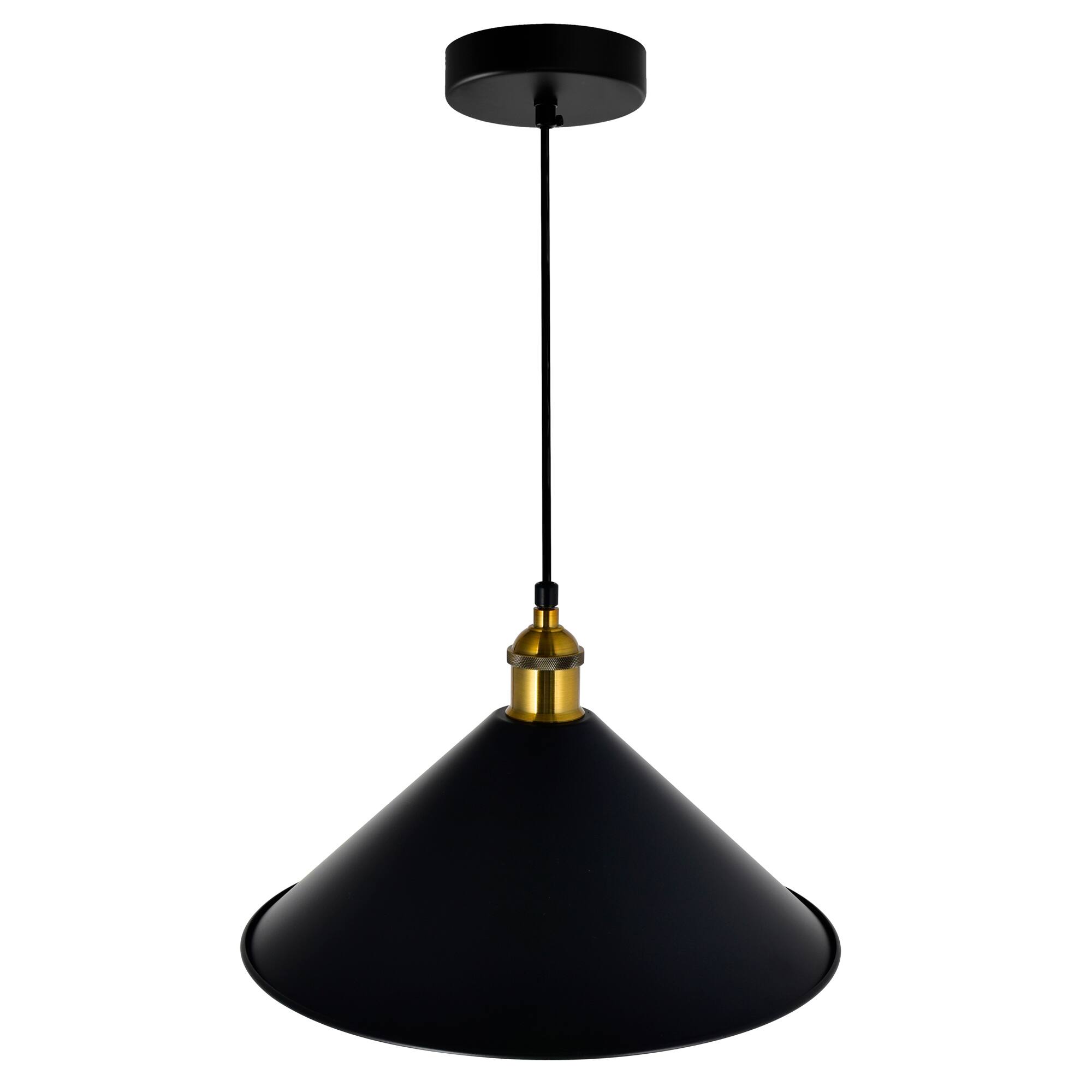 Left. CWI Lighting - Brave 1 Light Black Mini Pendant - Black.