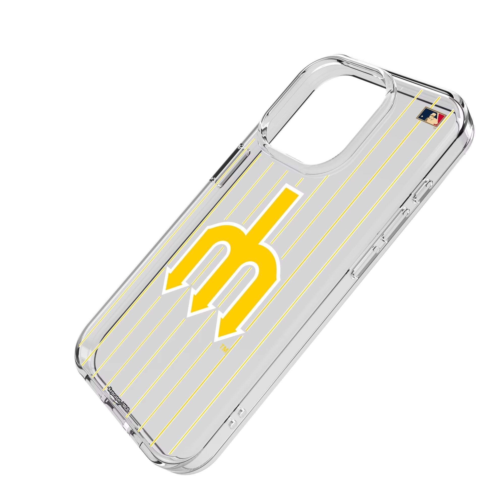 Alt View 1. Keyscaper - Seattle Mariners Cooperstown iPhone Clear Case - 16e - Multicolor.