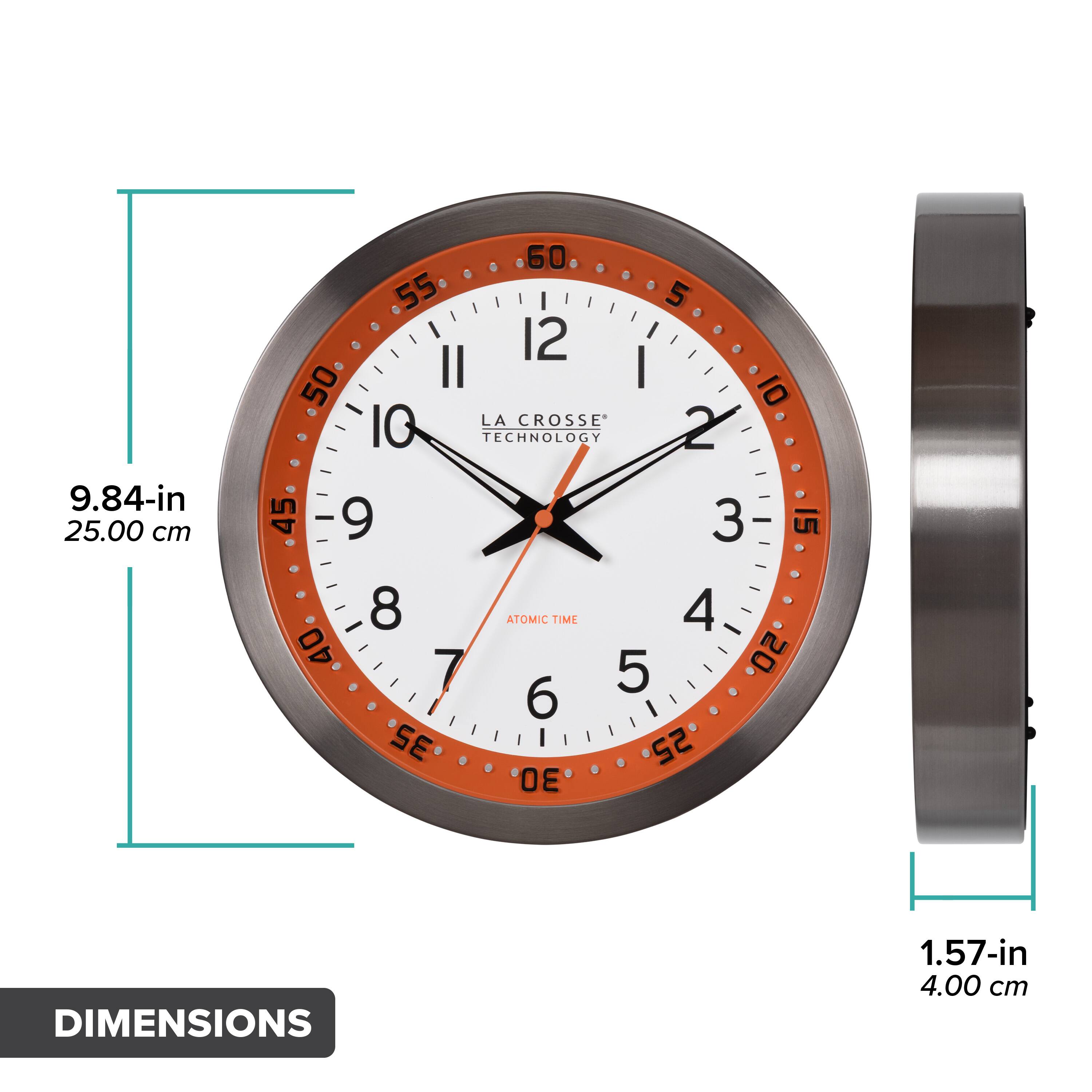 9.84-in  
25.00 cm  

1.57-in  
4.00 cm  

LA CROSSE TECHNOLOGY  
ATOMIC TIME  

DIMENSIONS