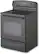 Left Standard. GE - 30" Freestanding Electric Range - Black-on-Black.
