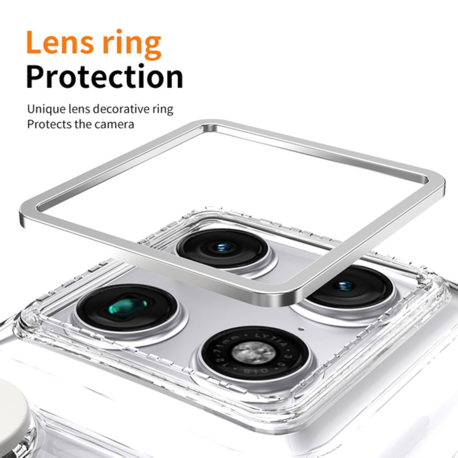 Lens ring Protection  
Unique lens decorative ring  
Protects the camera
