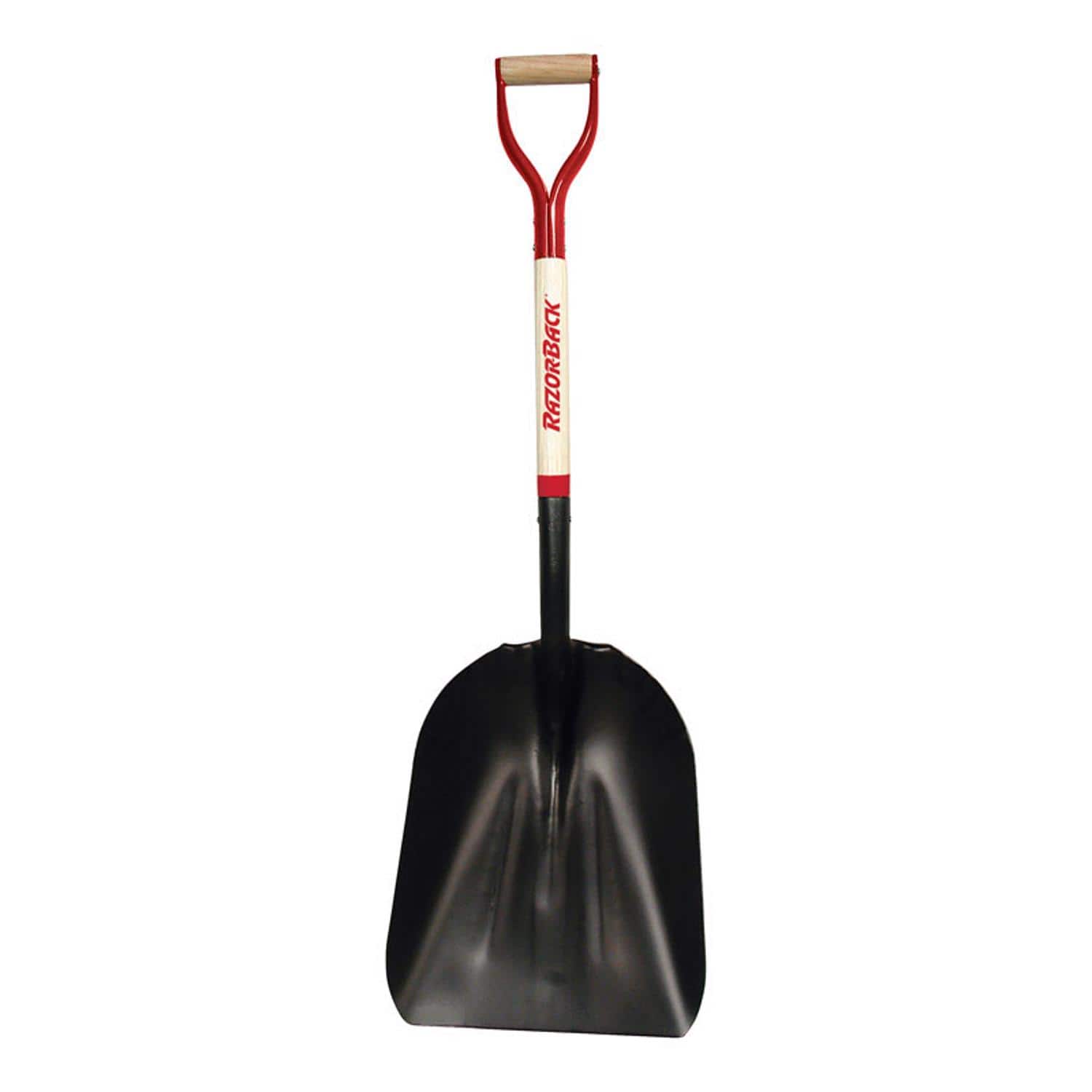 Razor - Razor-Back 44.5 in. Steel Scoop Western Pattern Shovel Wood Handle