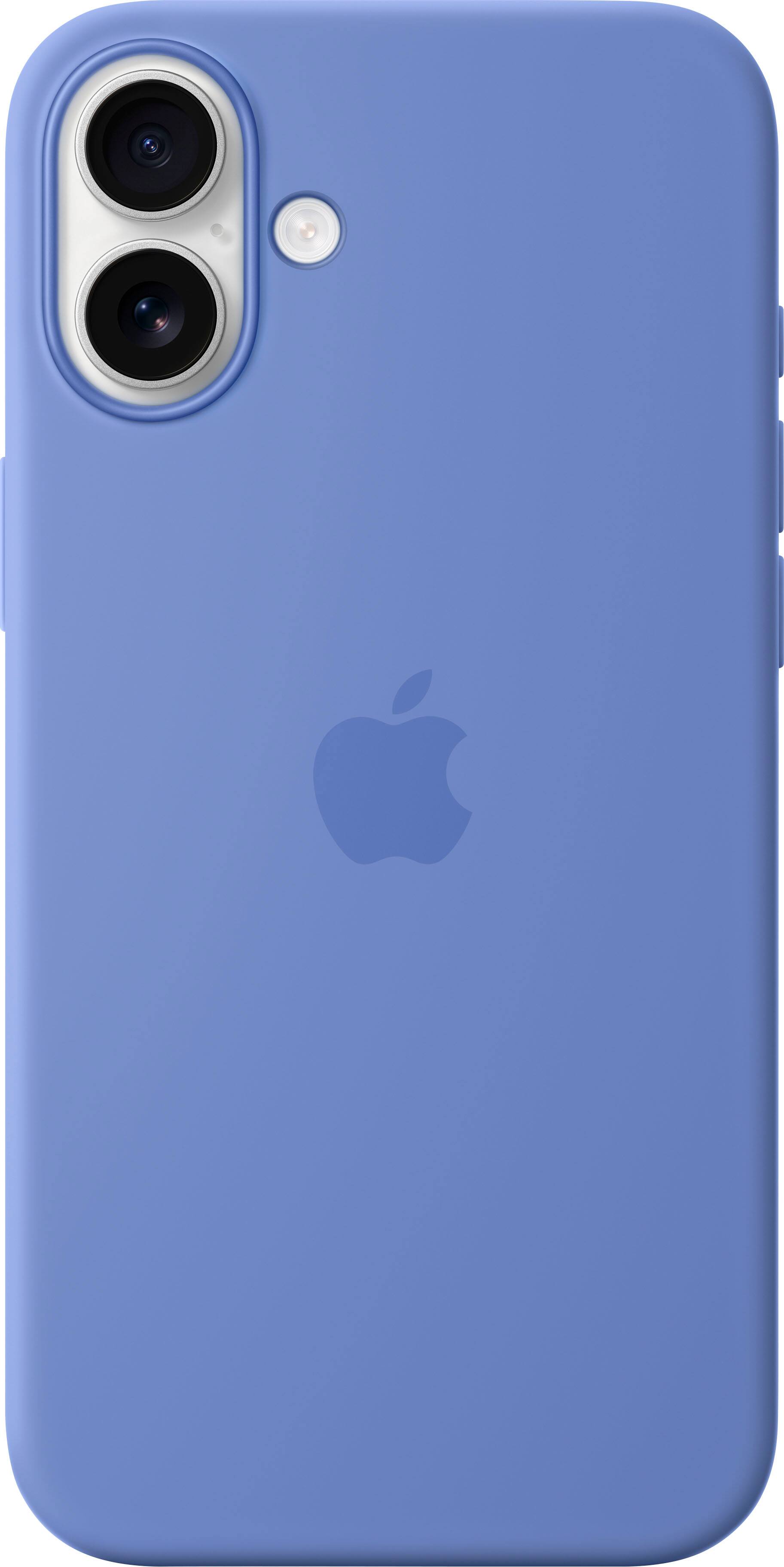 Back. Apple - iPhone 16 Plus Silicone Case with MagSafe - Periwinkle.