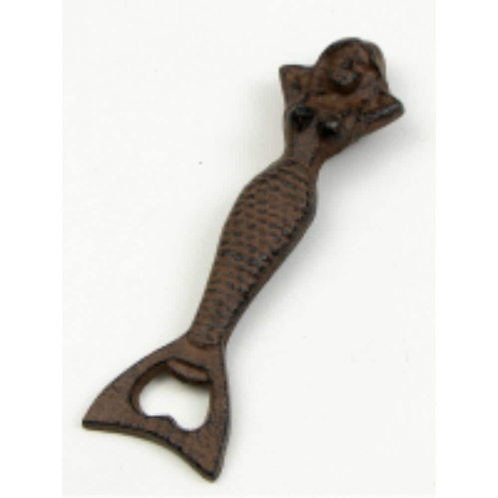 BreeBe - Cast Iron Mermaid Bottle Opener - Brown