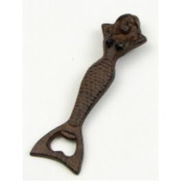 BreeBe - Cast Iron Mermaid Bottle Opener - Brown