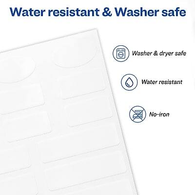 Water resistant & Washer safe

- Washer & dryer safe
- Water resistant
- No-iron