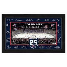 Highland Mint - Columbus Blue Jackets 2025 Signature Rink Framed Art - Multicolor