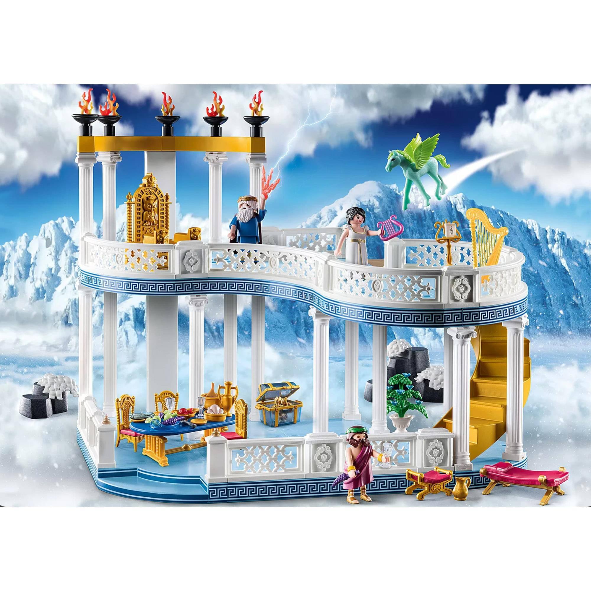 Alt View 2. Playmobil - Playmobil 70465 Palace of Greek Gods on Mount Olympus 294 Piece Building Set - Multi.