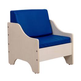 Children's Factory - Everyday Lounge Chair - Cushions - Assembled - Blue
