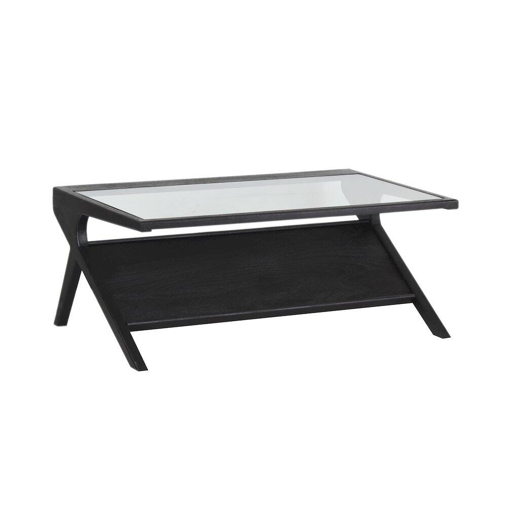 Alt View 1. Porter Designs - Canberra Solid Mango Wood Coffee Table - Black.