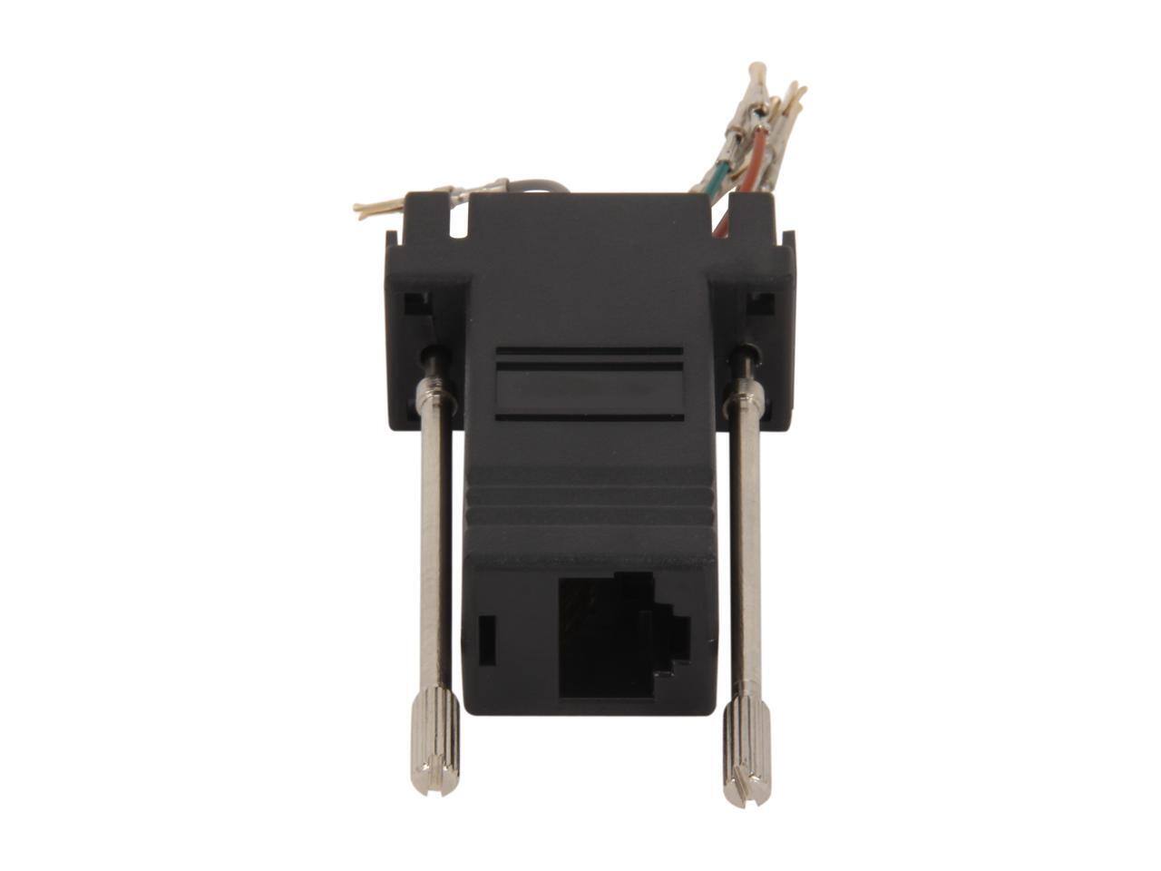 Alt View 3. Cables to Go - C2G 02943 RJ45 to DB9 Female Serial RS232 Modular Adapter, Black.
