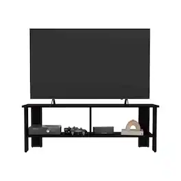 TuHome - Navia Tv Stand Wengue MDF - Black