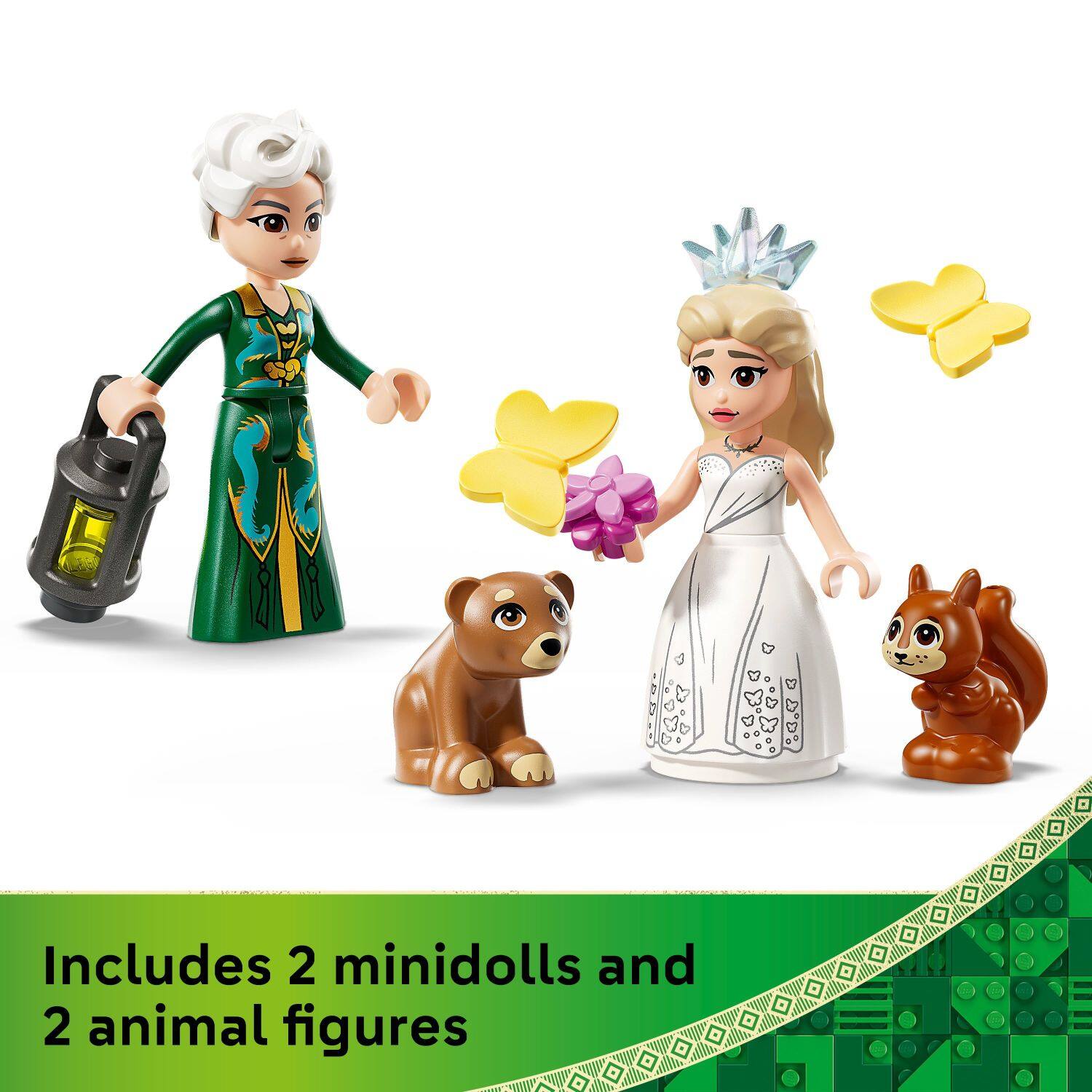 Includes 2 minidolls and 2 animal figures