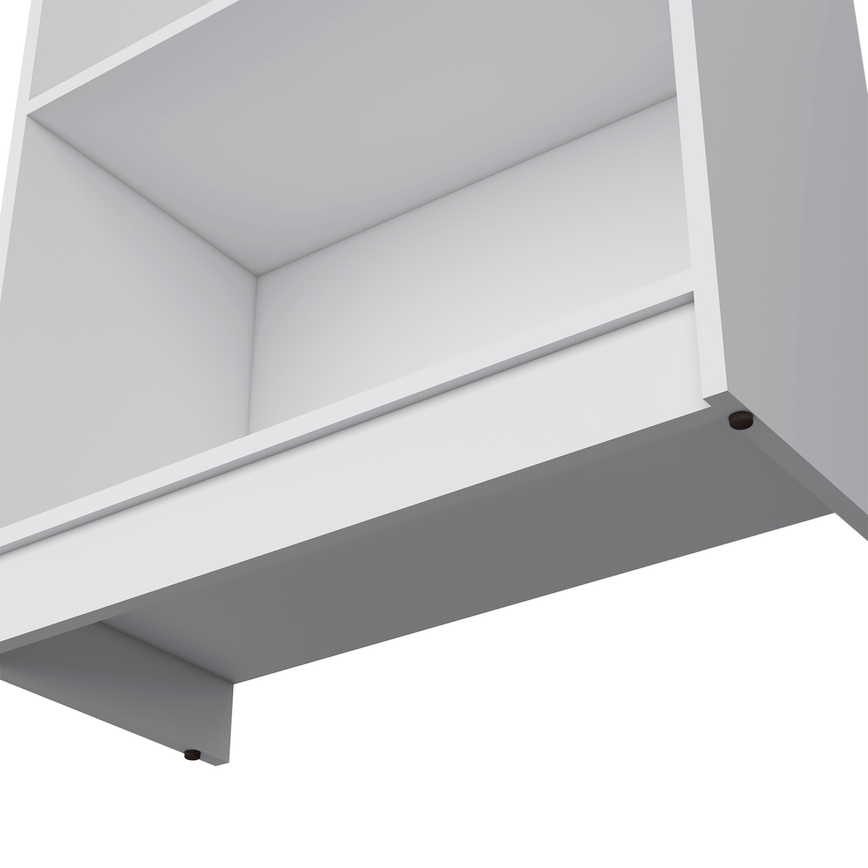 Alt View 2. Depot Eshop - Vinton Bookcase with Spacious Tier-Shelving Design - White.