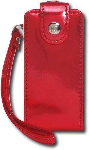 Front Standard. Liz Claiborne - Flip Up Case for Apple® iPod™ nano - Red.