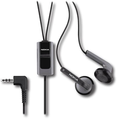 Front Standard. Nokia - In-The-Ear Headset for Most Nokia Cell Phones.