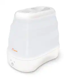 CRANE - 1 Gal. Warm Mist Collapsible Humidifier, Top Fill, for Medium Rooms Up to 500 sq. ft - White