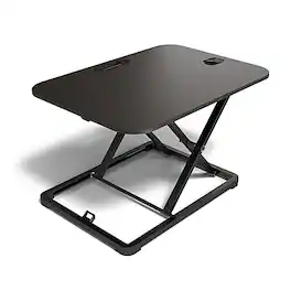 Union & Scale - Union & Scale™ FlexFit™ 27"W Manual Rectangular Adjustable Desk Converter, (UN45516-CC) - Black