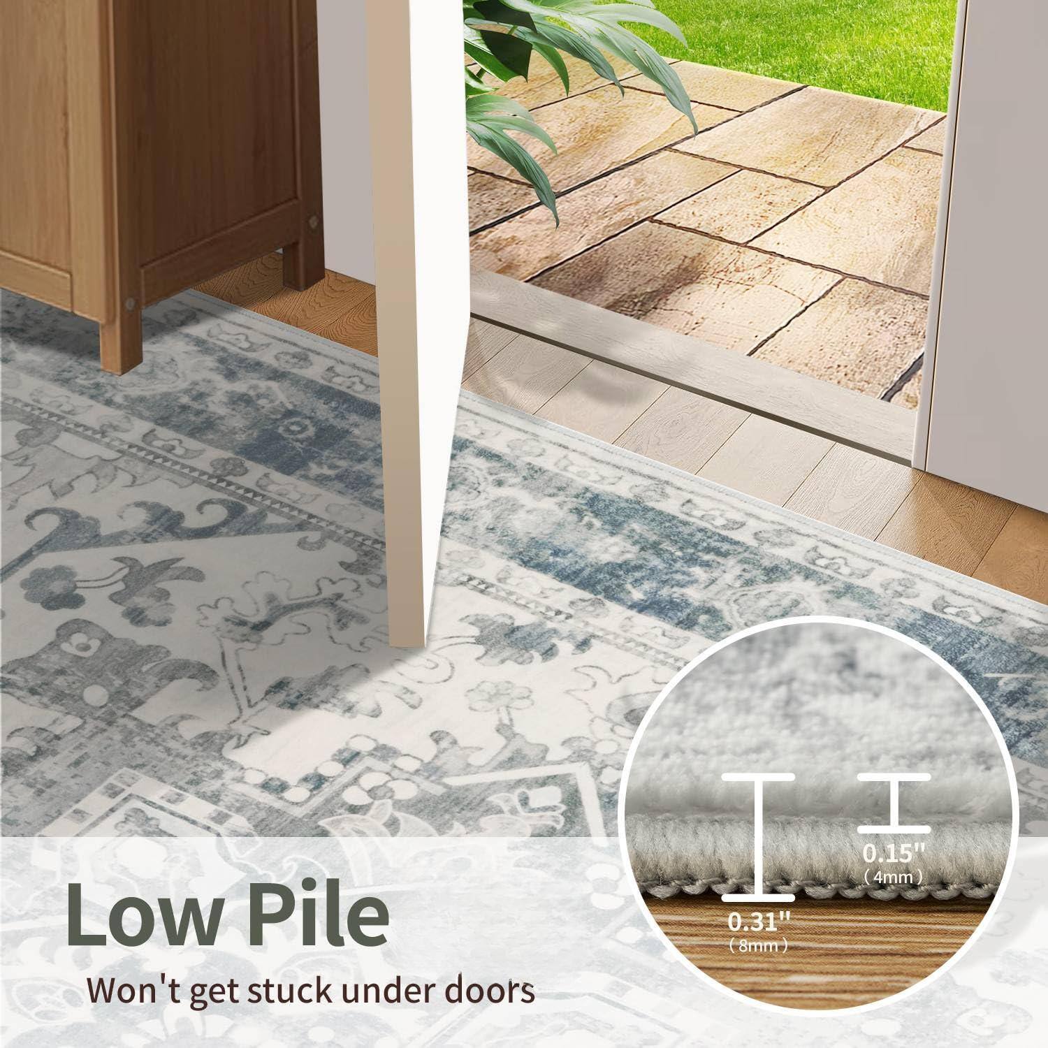 Low Pile  
Won't get stuck under doors  

0.31" (8mm)  
0.15" (4mm)