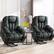 Front. Bestier - Set of 2 40.6 in. W Oversize Power Lift Recliner Chair with Massage and Heating - Gray.