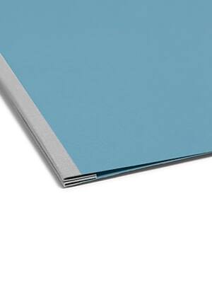 Alt View 2. Smead - Premium Pressboard 2-Prong Report Cover, Letter Size - Blue.