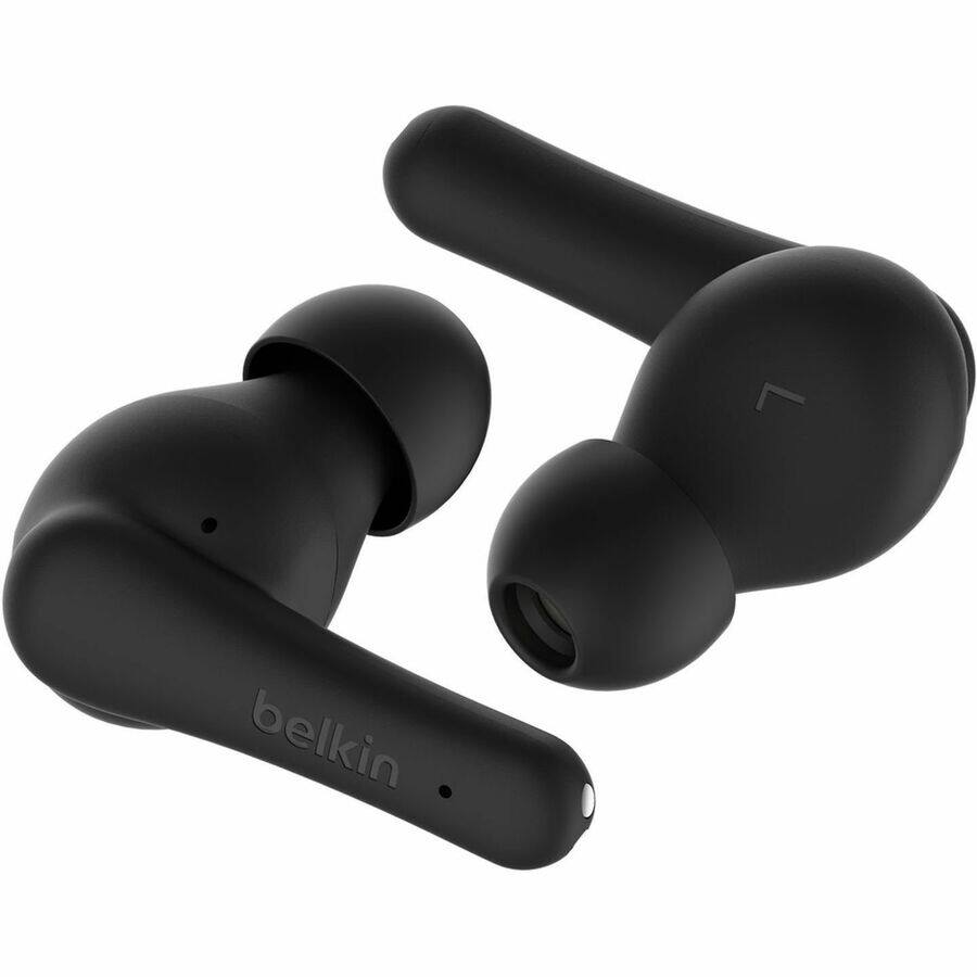 Alt View 1. Belkin - Belkin SoundForm Rhythm True Wireless Earbuds - Stereo - True Wireless - Bluetooth - 32.8 ft - Earbud - Binaural - Black.