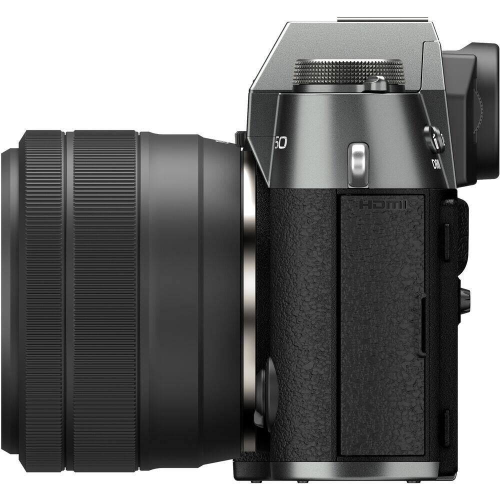 Alt View 5. Fujifilm - Fujifilm X-T50 Mirrorless Digital Camera XC15-45mmF3.5-5.6 OIS PZ Bundle - Black.