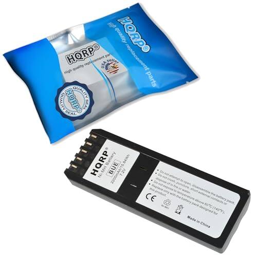 HQRPO High quality replacement parts  
HORPO  
SEAL  
HQRP Battery 84Wh NI-MH BUE 2200mAh/15 2V  
Do not dispose, crush, or puncture.  
Do not expose to fire or disassemble.  
Do not open or short the product.  
Do not expose to water or external temperature above 140°F (60°C).  
Made in China  

HQRPO  
High quality replacement parts  
HORPO  
SEAL  

CE  
Made in China