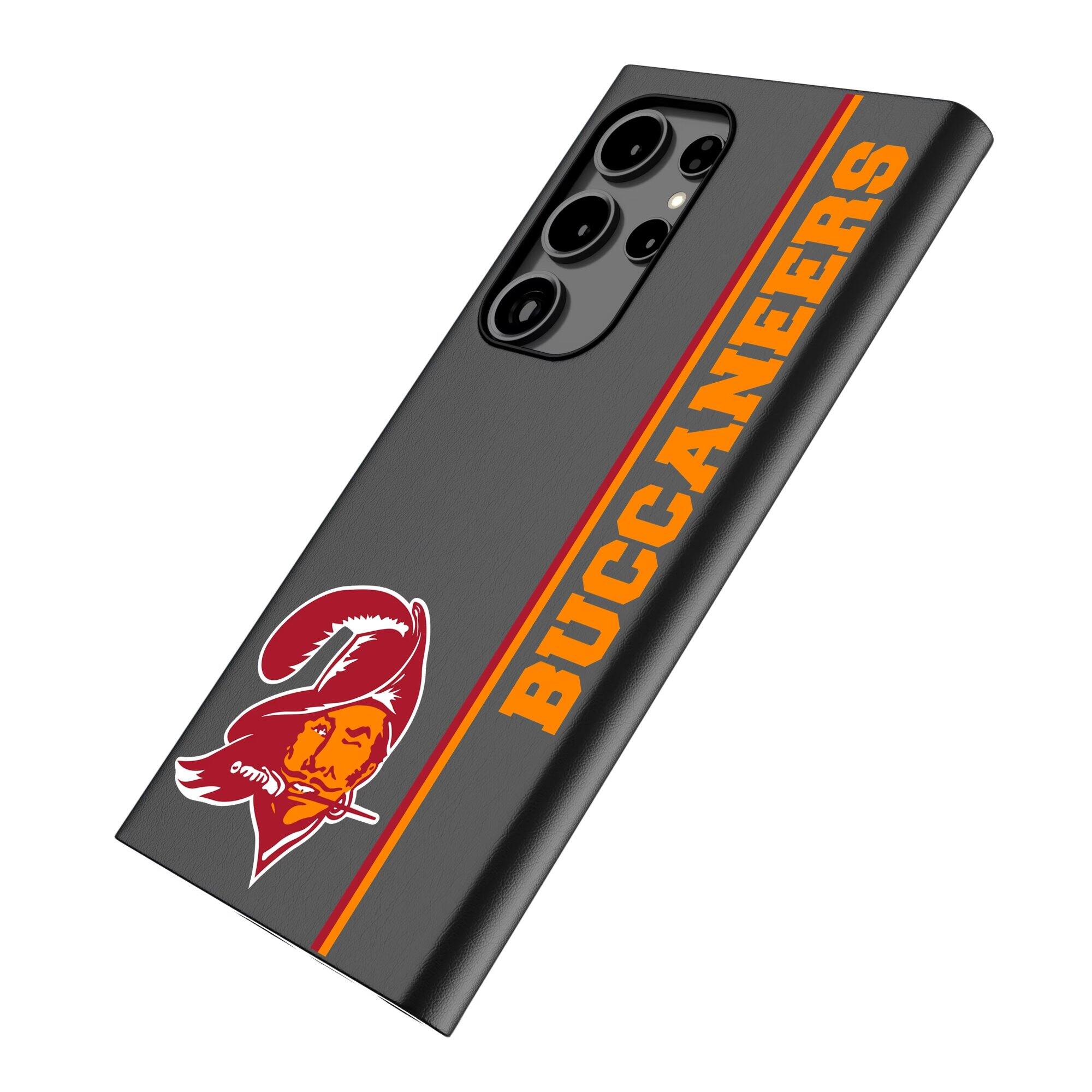 Alt View 1. Keyscaper - Tampa Bay Buccaneers Galaxy Magnetic Bump Case - S25 Ultra - Black.