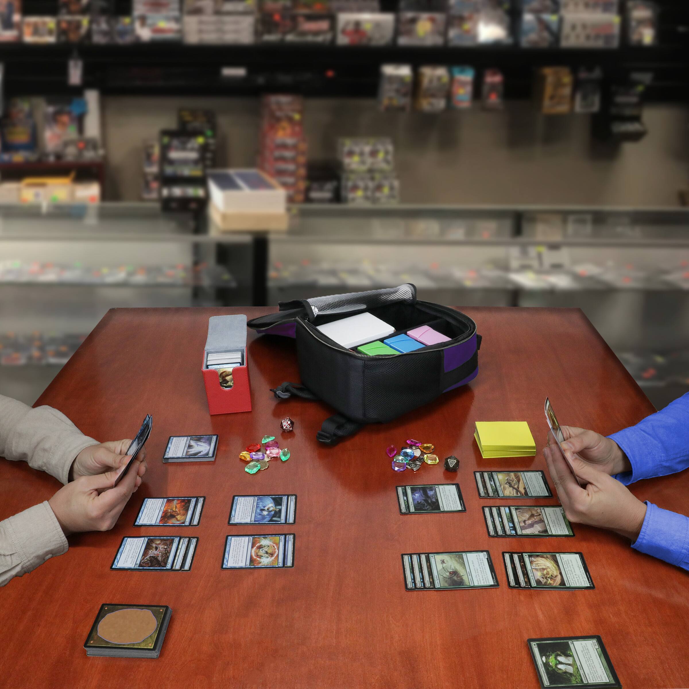 Alt View 2. ENHANCE - ENHANCE Collector's Edition Small MTG Backpack for Deck Boxes (Dragon Purple) - Dragon Purple.
