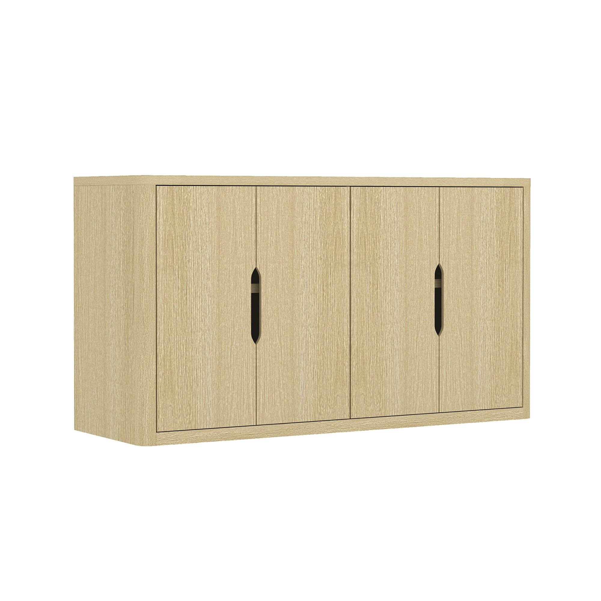 Alt View 3. Manhattan Comfort - Rivington Modern 60" Sideboard - Natural Oak.
