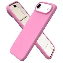 Ornarto - Designed for iPhone Air Case 6.5", Liquid Silicone Soft Gel Rubber Shockproof Protective Case - Peach Pink