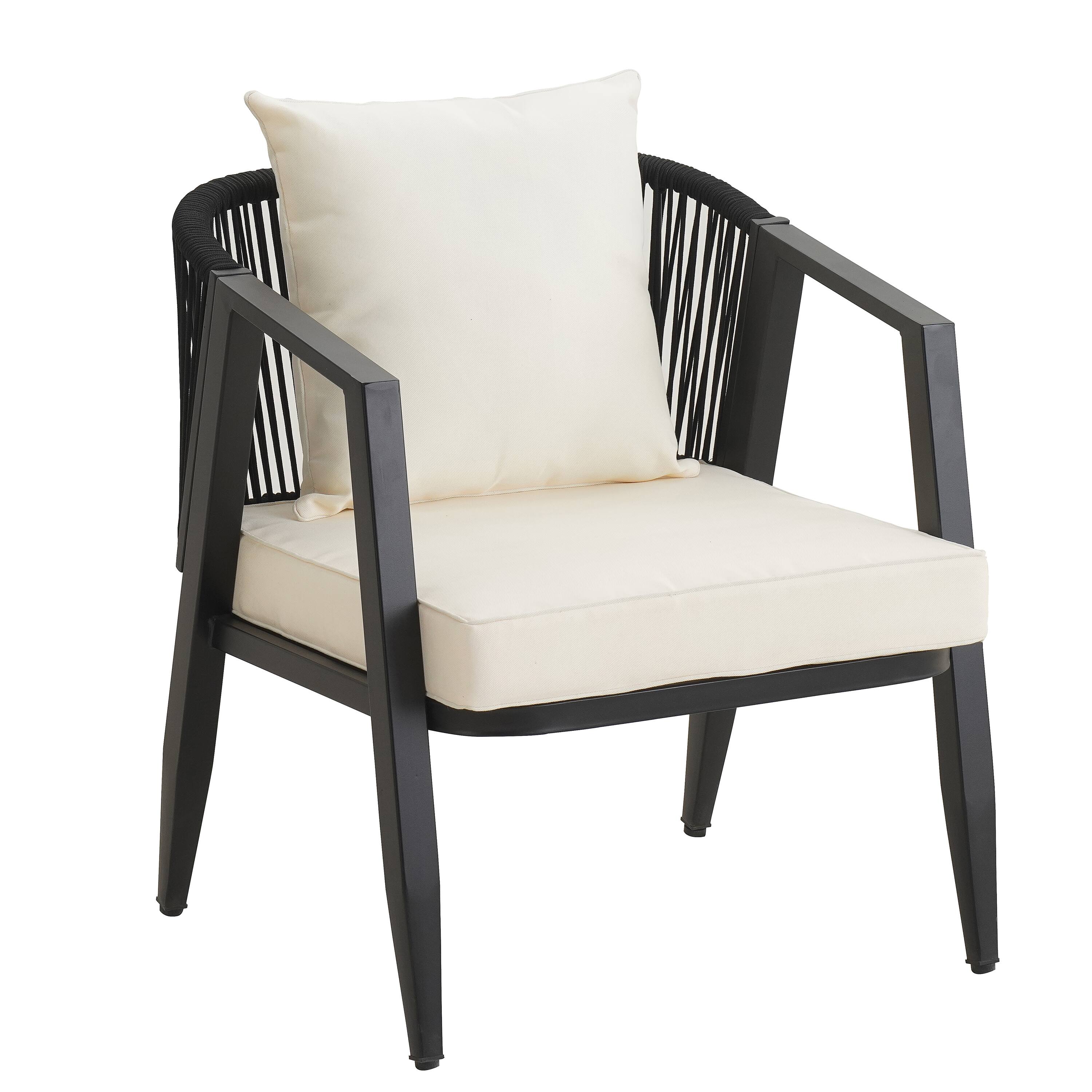 Alt View 5. Mondawe - 4-Piece Durable and Comfortable Outdoor Seating Set - Beige.
