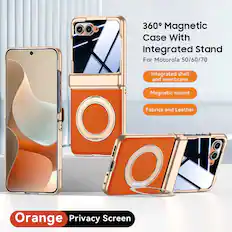 360° Magnetic Case With Integrated Stand
For Motorola 50/60/70
Integrated shell and membrane
Magnetic mount
Fabrics and Leather
Orange Privacy Screen