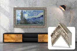 Deco TV Frames - Premiere Bezel for Samsung the Frame TV - 55" - Tuscan Silver