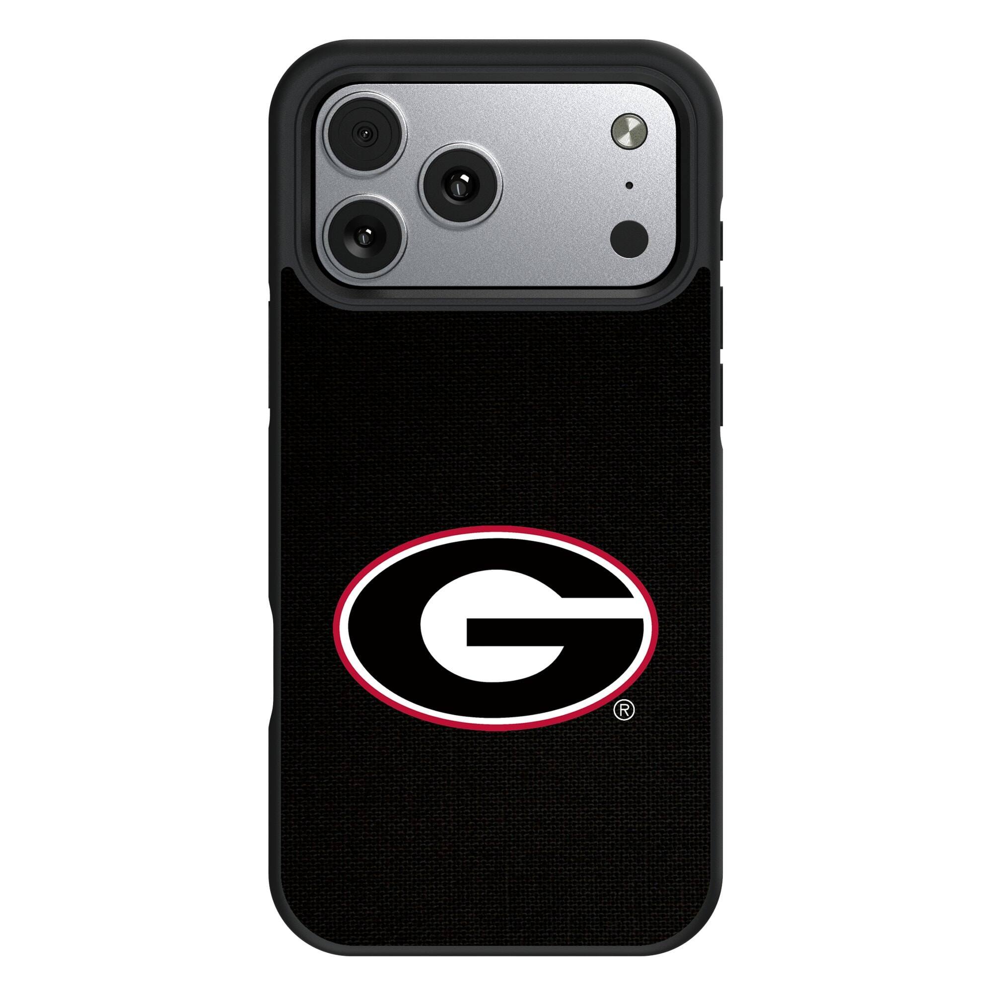 Front. Keyscaper - Georgia Bulldogs Bump Case with 8.2ft Drop Protection - 16 Pro Max - Multicolor.
